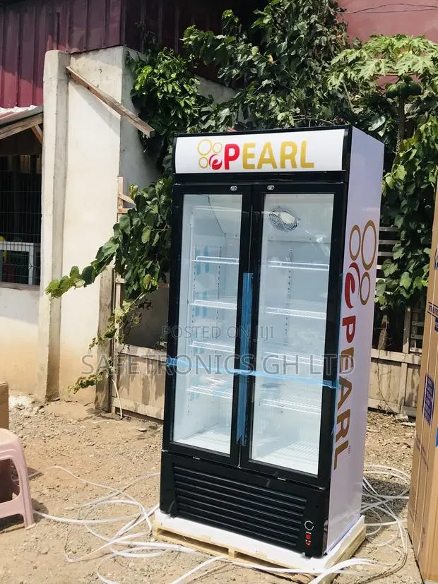 Perfect Neat 2 Doors Glass Display Pearl PVC-622 Fridge · Photo 1
