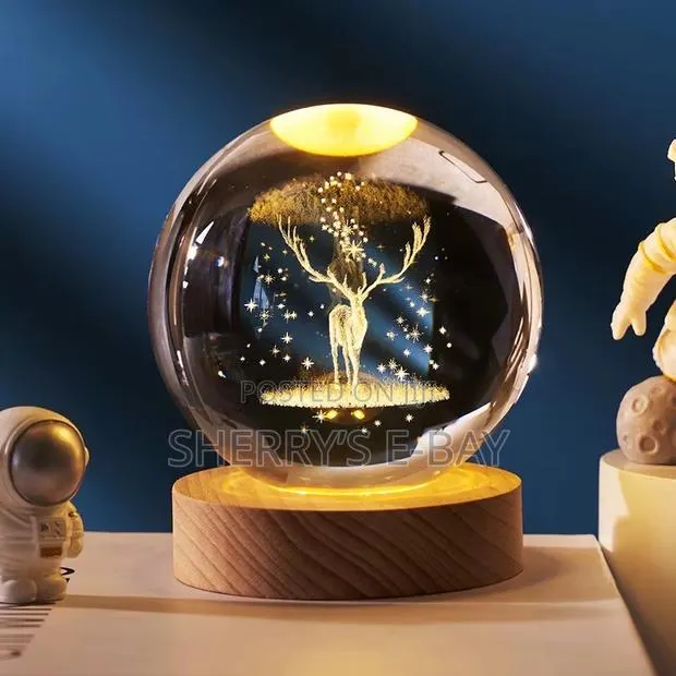 Crystal 3D Ball Night Lamp
