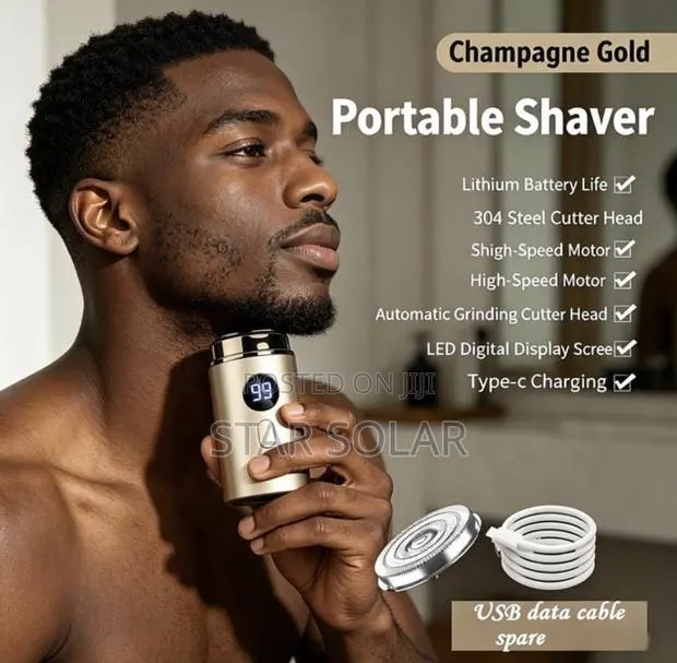 Portable Mini Shaver, Rechargeable · Photo 1