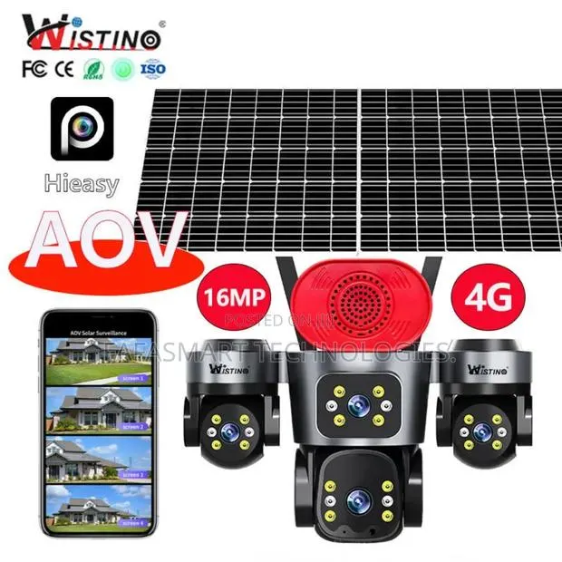 4g Sim Card Multi-Lens Solar Security Camera System · Photo 1