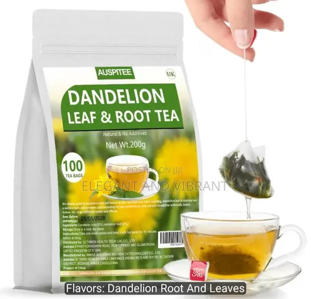 Dandelion Root and Leaf Tea Bags, 100 Bags/200g, Leaves and Root S · Photo 1