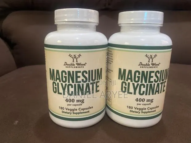 Double Wood Magnesium Glycinate. 400 Mg. 180 Capsules · Photo 1