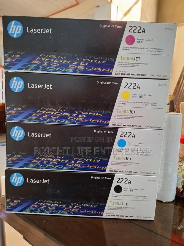 Hp Toner W2220a (222a) Black ,Cyan, Yellow,Magenta · Photo 1