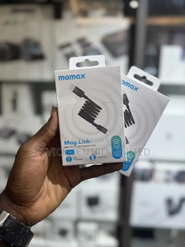Momax 66w Usb-a To Usb-c Magnetic Fast Charging Cable · Photo 1