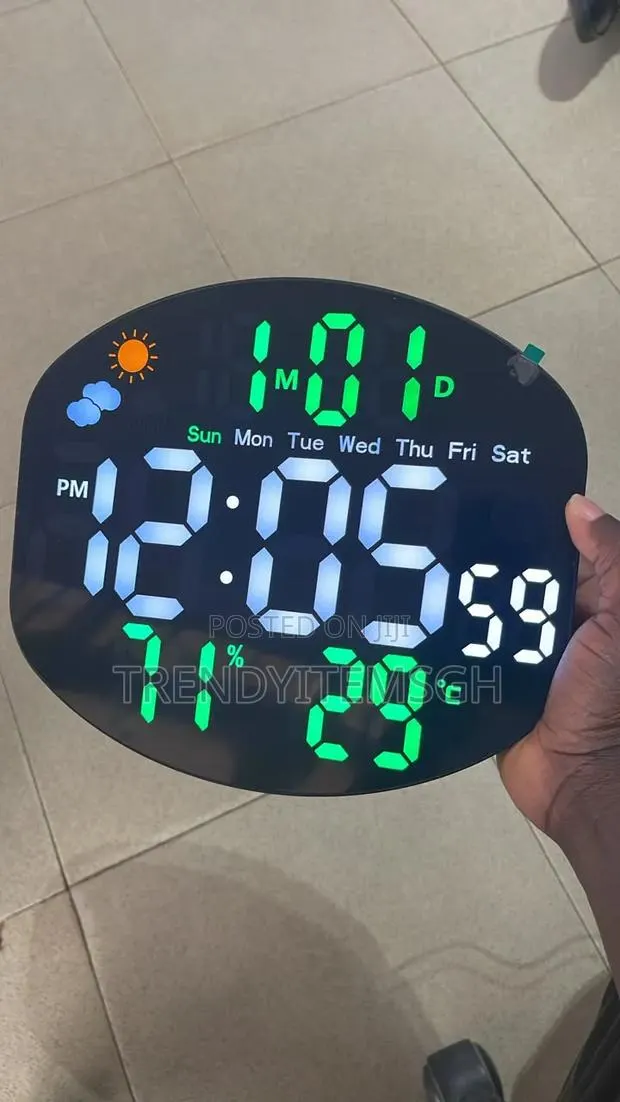 Wall Mounted Led Digital Clock With Remote Control · Photo 1