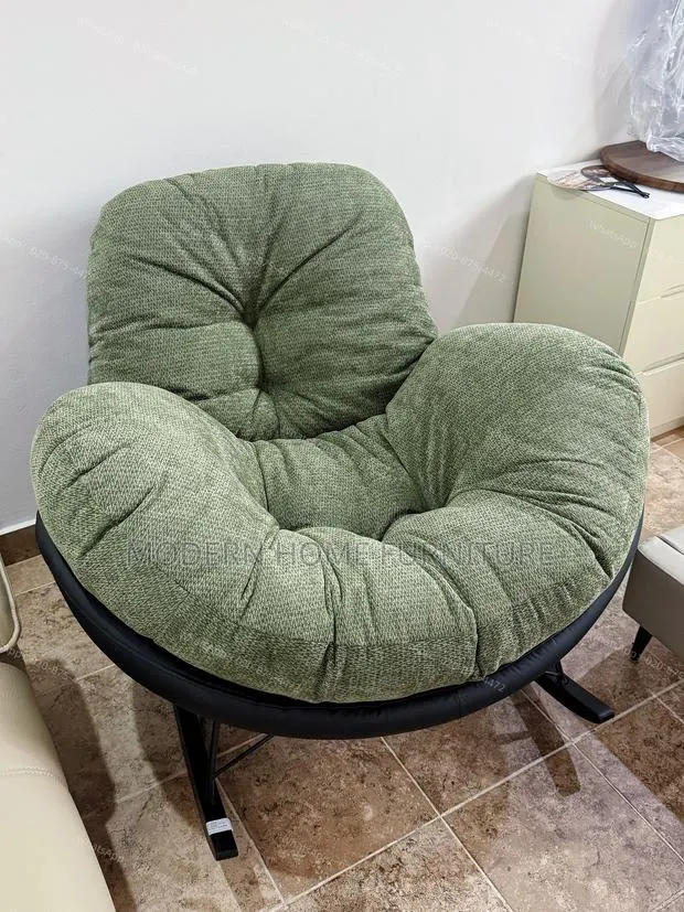 Luxury Green Fabric Rocking Chair | Imported | Super Comfortable · Photo 1