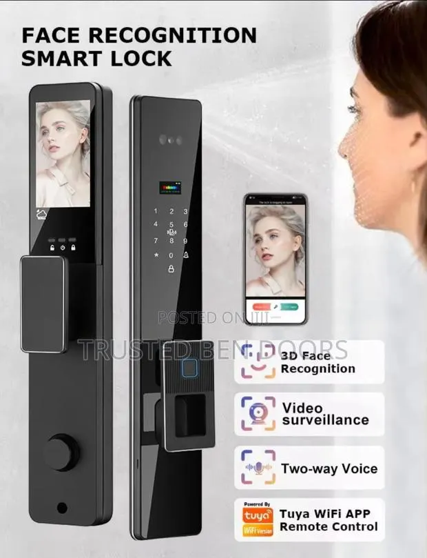 Wireless Tuya App Wifi Biometric Smart Door Lock for All Doors · Photo 1