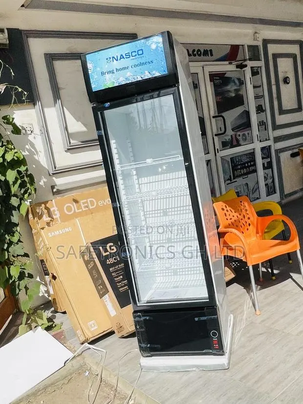 Glass Singledoor Nas-Fl350-1dr Display Electric Fridge · Photo 1