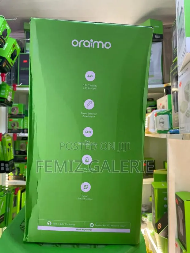 Oraimo MistGlow 3.2L Smart Humidifier LED Display 7-Color Light · Photo 3