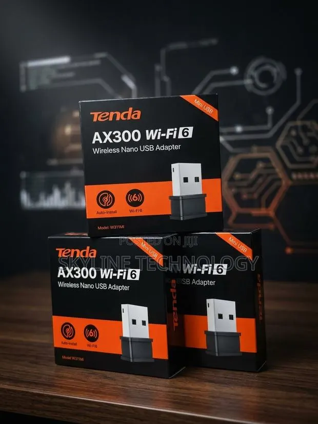 Tenda AX300 Wi-Fi 6 Wireless Nano USB Adapter (Model: W311MI) · Photo 1