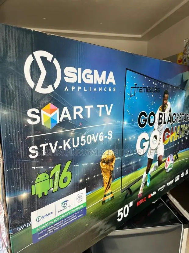 Brand New Sigma 50" Ultra HD Smart Frameless TV · Photo 1