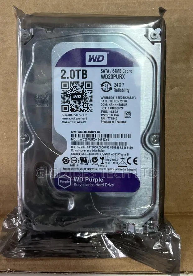 2tb Wd Purple Surveillance Hard Drive · Photo 1