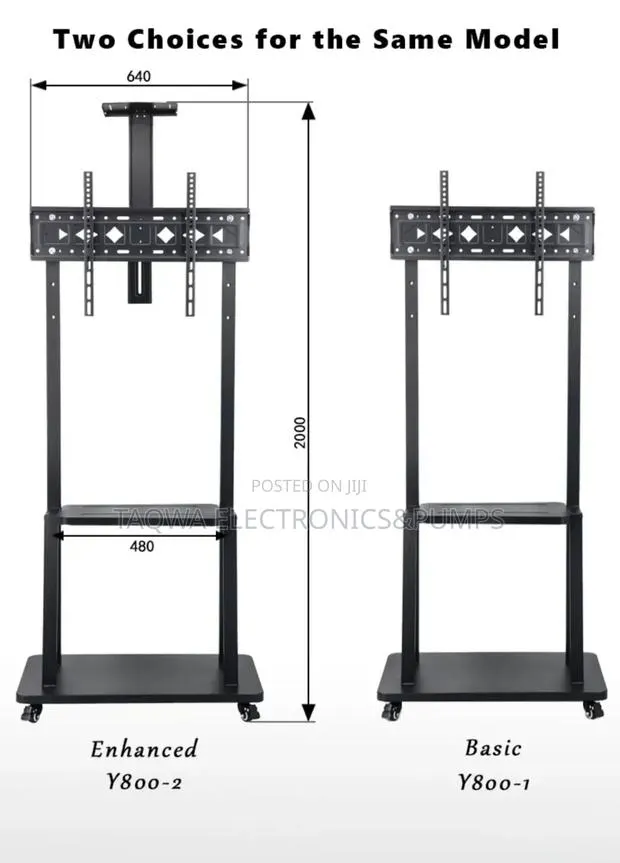Universal *(1700) - 32-75 Mobile Tv Stand on Wheels · Photo 1