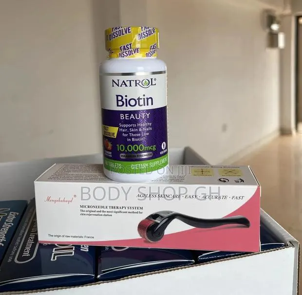 Derma Roller + Natrol Biotin Combo (Hairlines Hairloss) · Photo 1