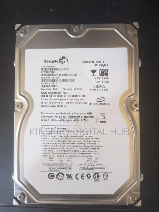 500GB Computer Hard Drive · Photo 1