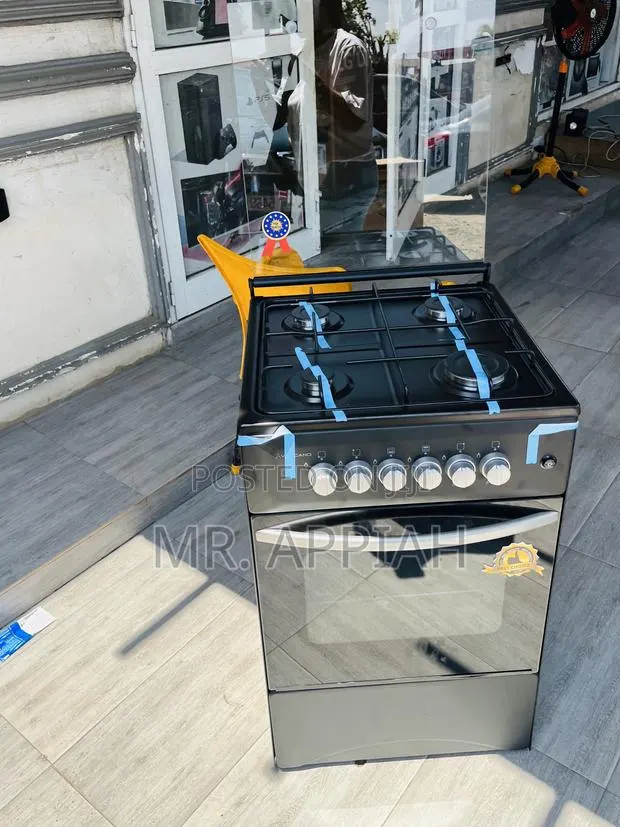Classic Volcano 50x50cm Gas Oven 4 Burner(Double Grid)Black · Photo 1