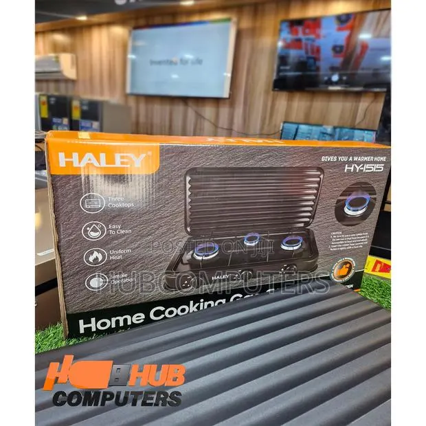 Haley-Hy1515 Gas Stove 3 Burner Black · Photo 1