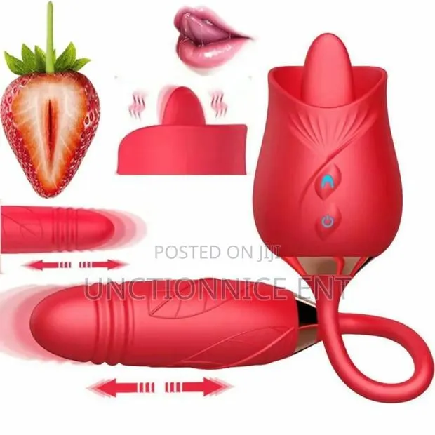 Two in One Self Reflexing Vibrating Tongue Licking Sex Toy Adult · Photo 1