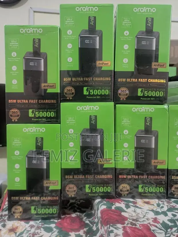 Oraimo Powerjet 501 50000mah 85w Fast Charging Power Bank · Photo 1