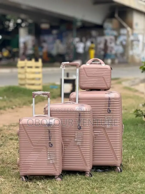 Rose Gold Anticrake Luggage Bag · Photo 1