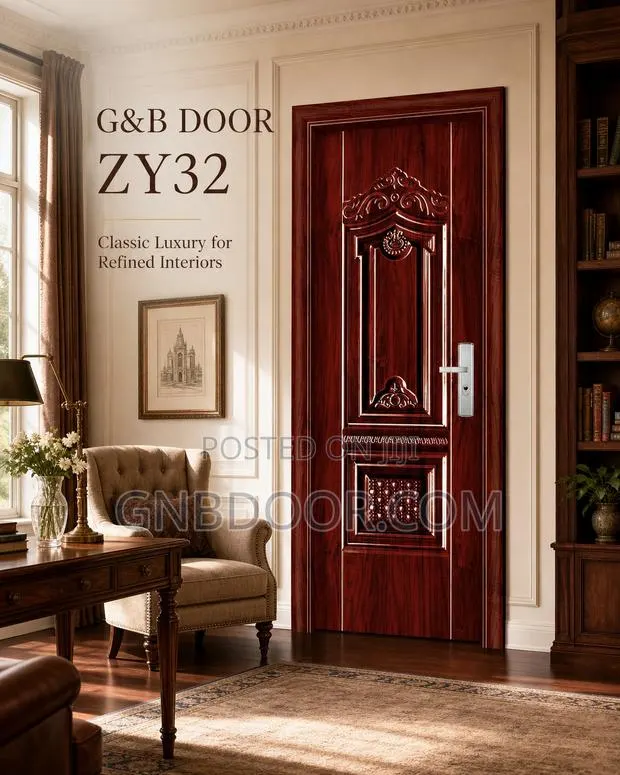 Interior Door American Door Metal Coated Wooden Door · Photo 8