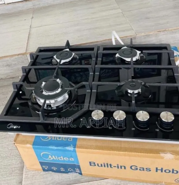 Extremely Classic Midea 60cm Built in Tempered Glass 4 Gas Hob · Photo 1