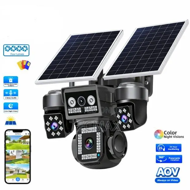 4-Lens 4g Solar Security Camera · Photo 1