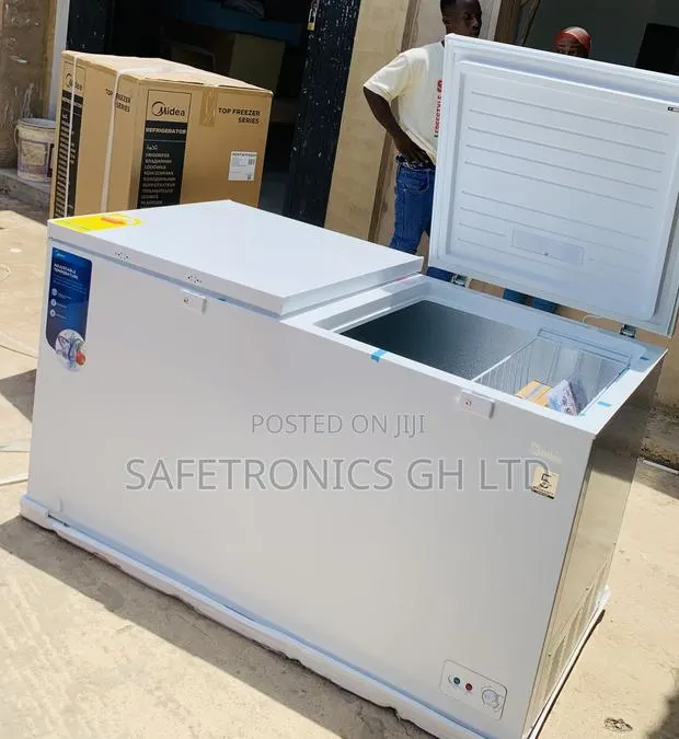 Elegant White Fast Midea 508l Double Door Chest Freezer · Photo 1