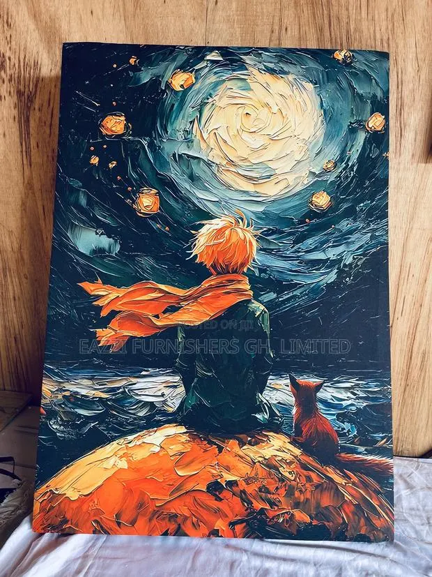 REAL FABRIC Print “The Little Prince the Fox” Canvas Wall Arts Decor · Photo 1
