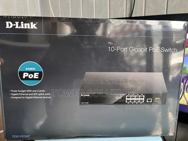 Dlink 8port Poe Gigabit Switch Dgs1010mp · Photo 1