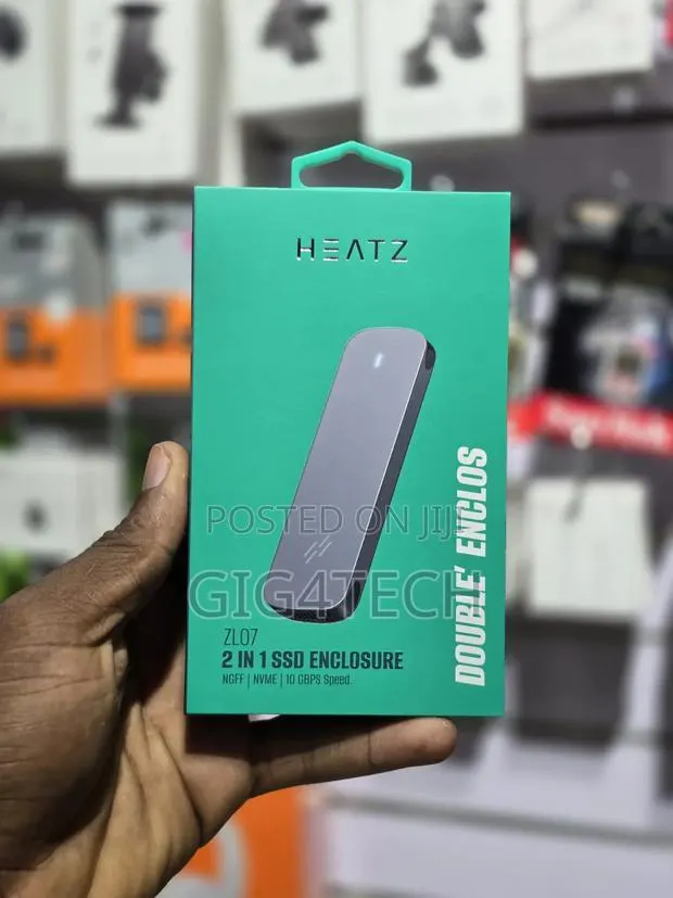 Heatz Zl07 2in1 Double SSD Enclosure Case Nvme 10gbps · Photo 1