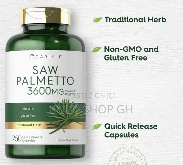 Carlyle Saw Palmetto for | 250 Capsules | Supplement | Serenoa Repens · Photo 1
