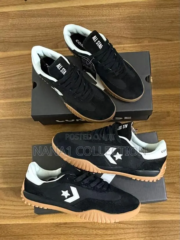Converse Run Star Trainer Black and Off—White Sneakers · Photo 1