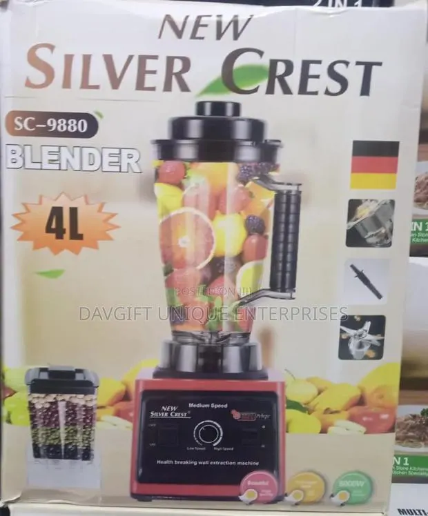 Original 4L Capacity Double Cup Silver Crest Blender · Photo 1