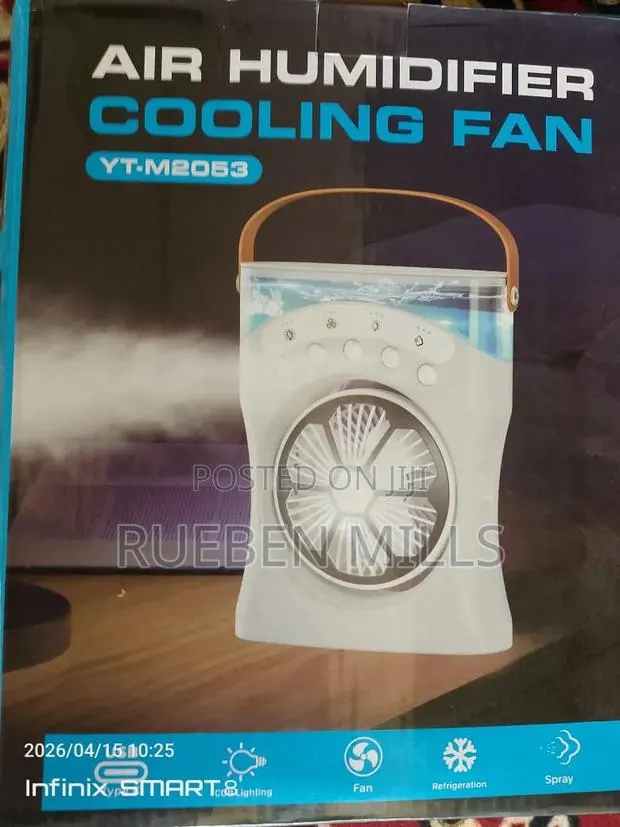 Yt-m2053 Air Humidifier Cooling Fan Cordless Rechargeable Chargeable · Photo 1
