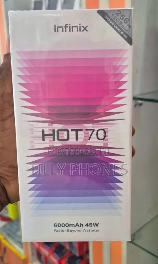 New Infinix Hot 70 256 GB Black · Photo 1