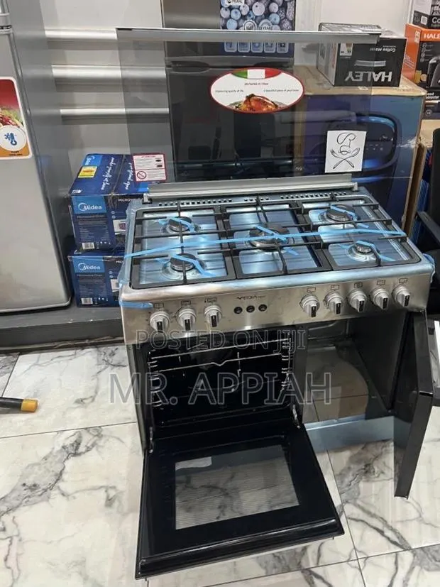 Check Out Authentic Mideatech Gas Oven 5 Burner(Auto Rotisserie)Gray. · Photo 1