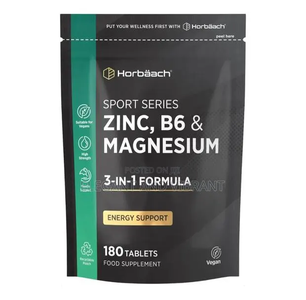 Zinc, Magnesium and Vitamin B6 | 180 Tablets · Photo 1