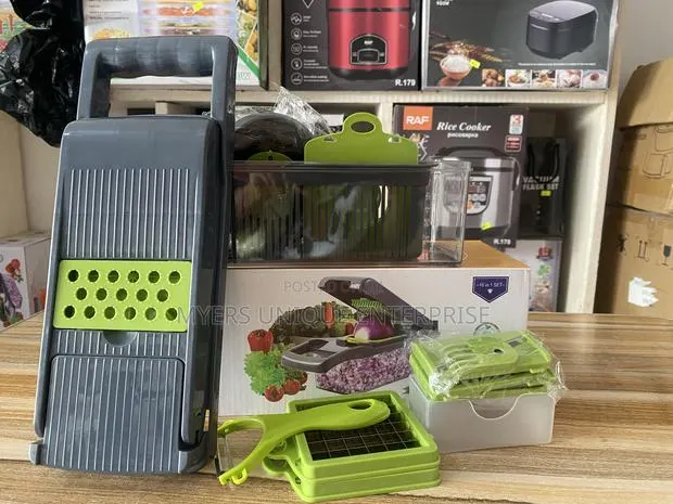 Your Fingers Are Safe While Chopping With 16pc Interchangeable Slicer · Photo 1