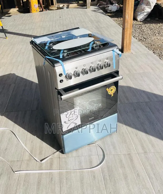 Shop Unique Ferre 50x60cm Glass Lid 4 Gas Burner With Grill · Photo 1