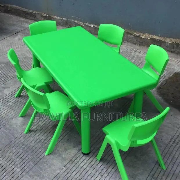 Nursery School Table and Chairs (120*50*60cm) · Photo 1