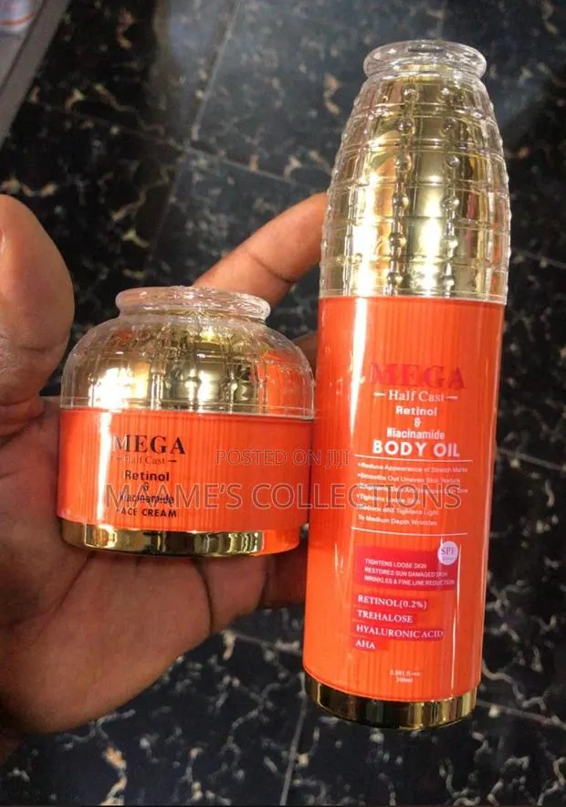 Mega Half Cast Retinol Niacinamide Face Cream and a Body Oil · Photo 1