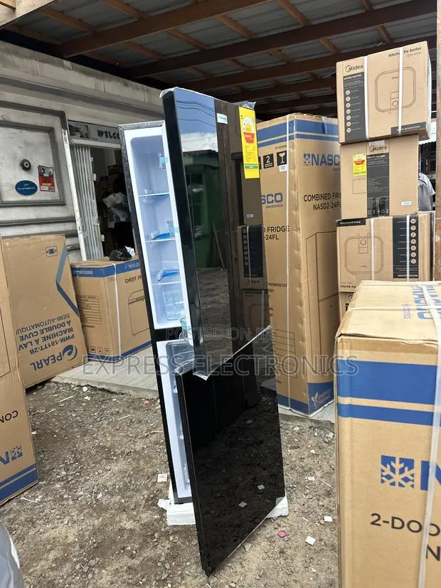 Ultra Modern Sleek Black Fridge Nasd2-24fl · Photo 1
