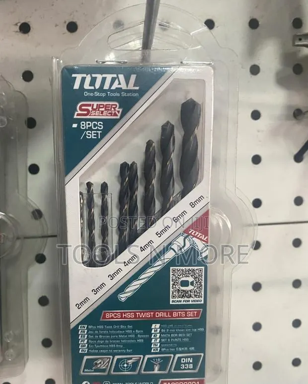 TOTAL 8pcs HSS Twist Drill Bit Set · Photo 1