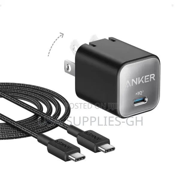 Anker 511 (30w, Nano 3) Gan Fast Phone Charger, 6ft Cable From Usa · Photo 1