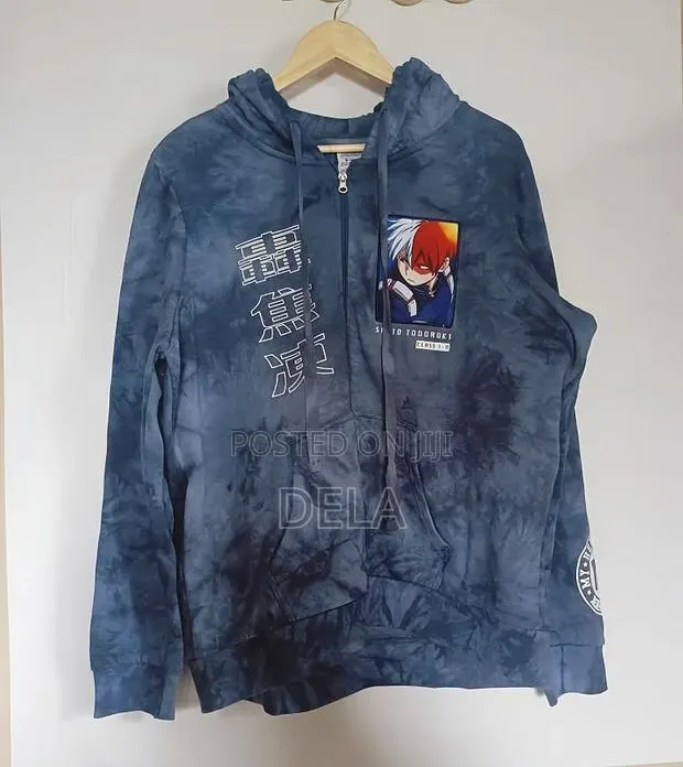 Original My Hero Academia "Shoto Todoroki" Tie-Dye Zip Hoodie · Photo 1