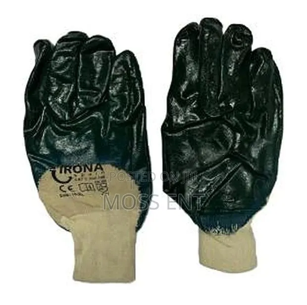 Irona Gloves Nitrile Rest Knit Wrist 10 Inch - Iro-126 · Photo 1