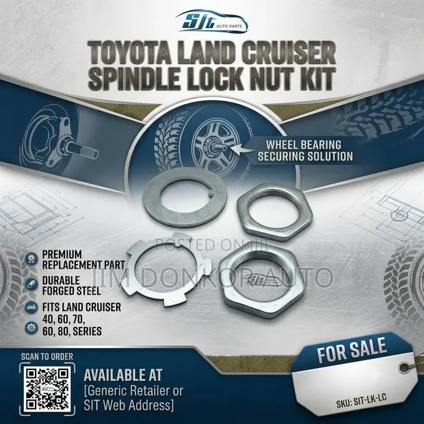 Toyota Landcruiser Spindle Lock Nut · Photo 1