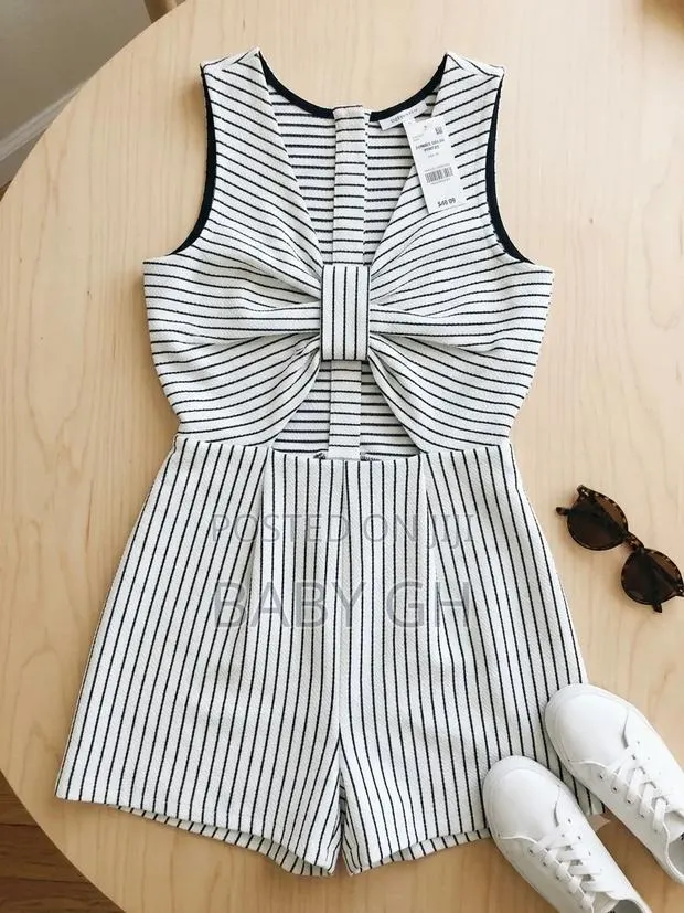 Billie Girls Striped Romper · Photo 1