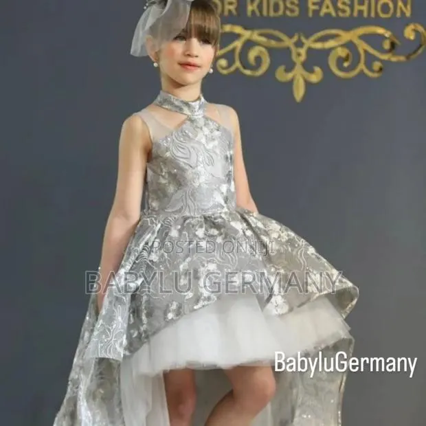Luxury Turkey Brand Silver /Ash/ White Princess Ball Gown · Photo 1